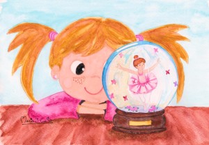 Snow globe ballerina