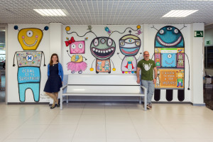 Mural Hosptial La Paz MiRobotX MariaJCuesta